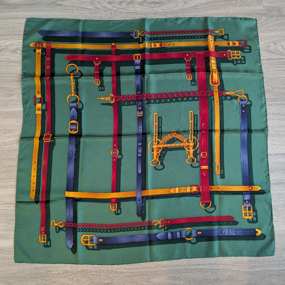 Gucci Horsebit Silk Scarf - 33" square